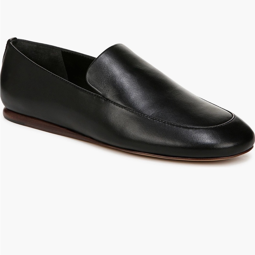 Vince Devin Flat Black Leather